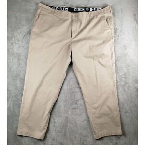 Dixxon D-Flex Chino Pants Mens 48x30 Workwear Khaki Cotton Trousers Tall Capsule